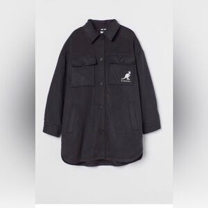 Hm Kangol oversized shirt jacket small